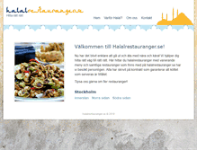 Tablet Screenshot of halalrestauranger.se